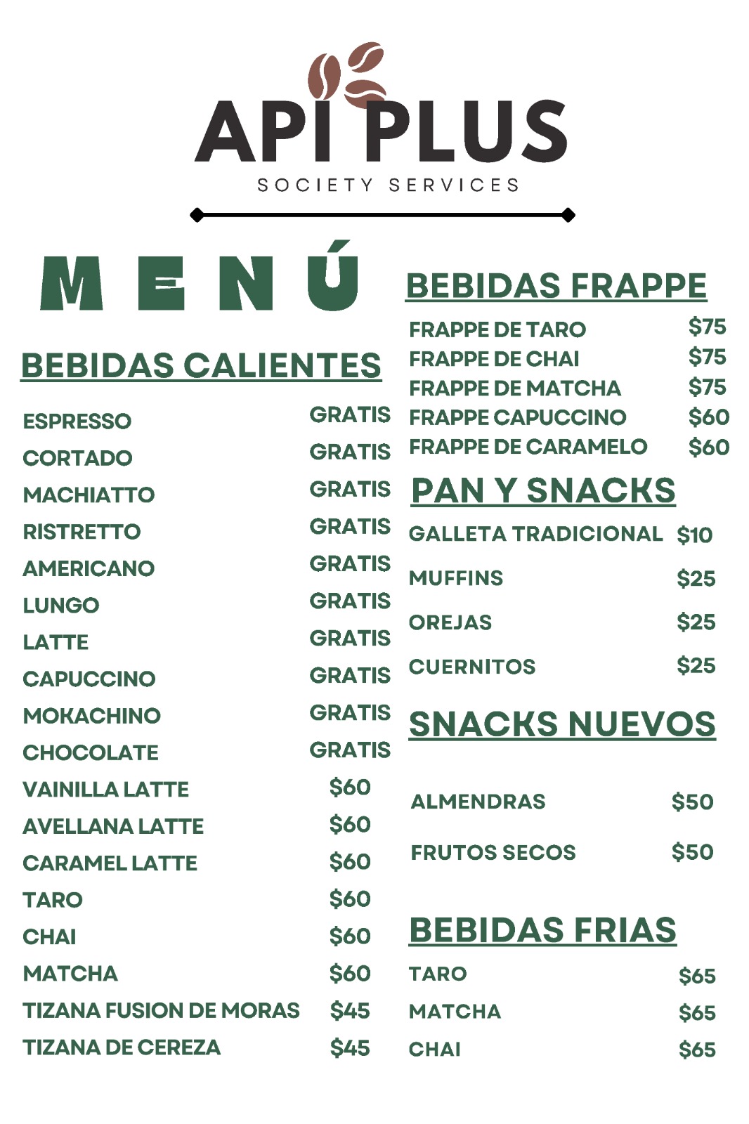 Menú API